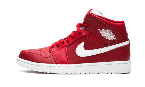 Air Jordan 1 Mid GYM RED/WHITE-WHITE