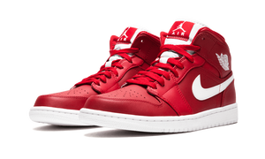 Air Jordan 1 Mid GYM RED/WHITE-WHITE