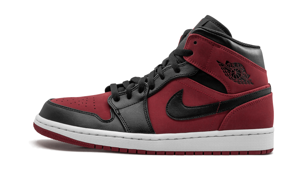 Air Jordan 1 MID GYM RED/BLACK-WHITE
